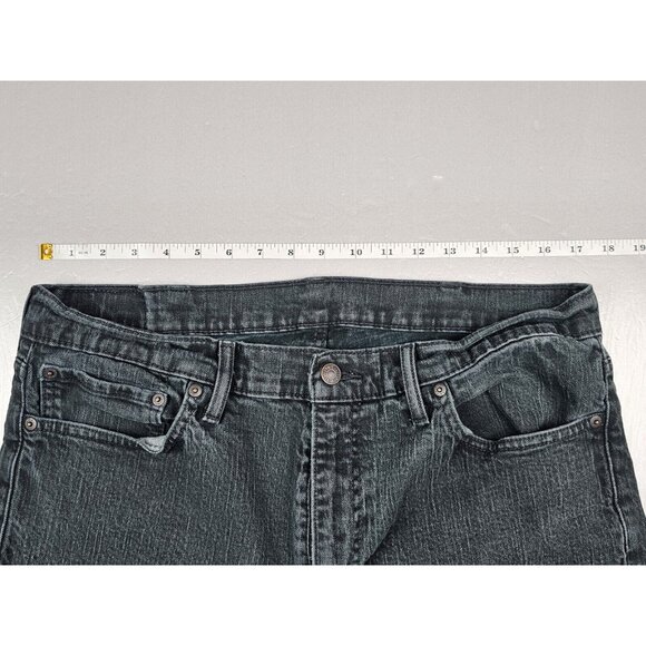 Levis 511 Jean Mens 38x32 Black Slim Straight Denim 5 Pocket. - Picture 4 of 8
